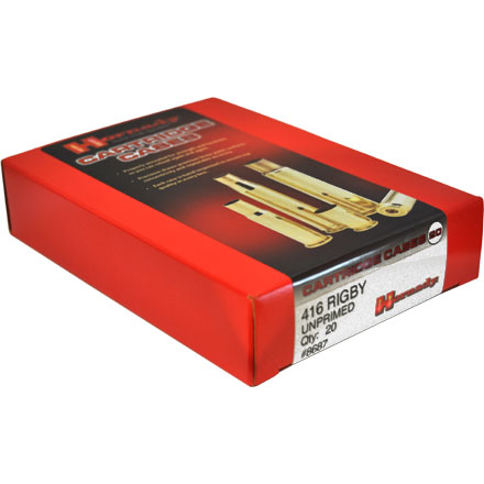416 Rigby Unprimed Rifle Brass 20 Count