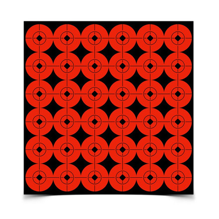 Target Spots 1" Radiant Orange Self Adhesive 360 Targets