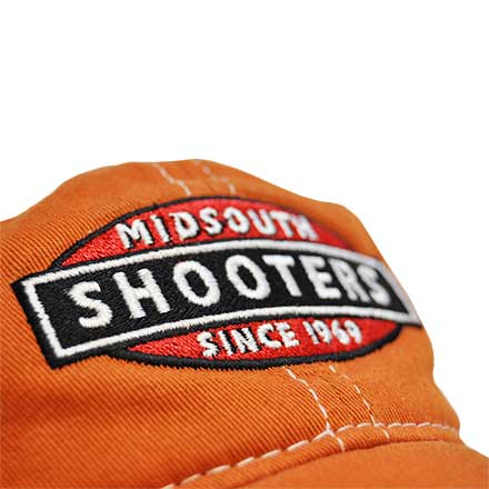 Midsouth Shooters Traditional Hat Burnt Orange With White Mesh Back