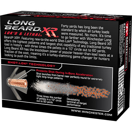 Winchester Long Beard XR 20 Gauge 3" 1-1/4oz #5 Copper Plated Lead Shot 10 Count