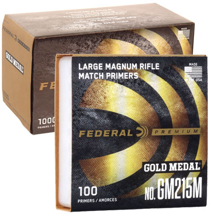 Gold Medal Magnum Large Rifle Match Primer #GM215M 1000 Count