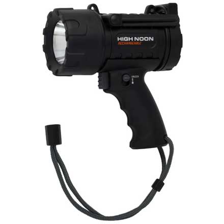 High Noon USB Rechargeable Spotlight Black (Uses USB Rechargeable Batteries)