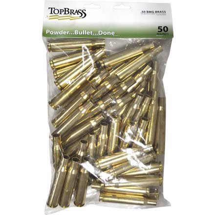 50 BMG Mixed Premium Reconditioned Unprimed Rifle Brass 50 Count
