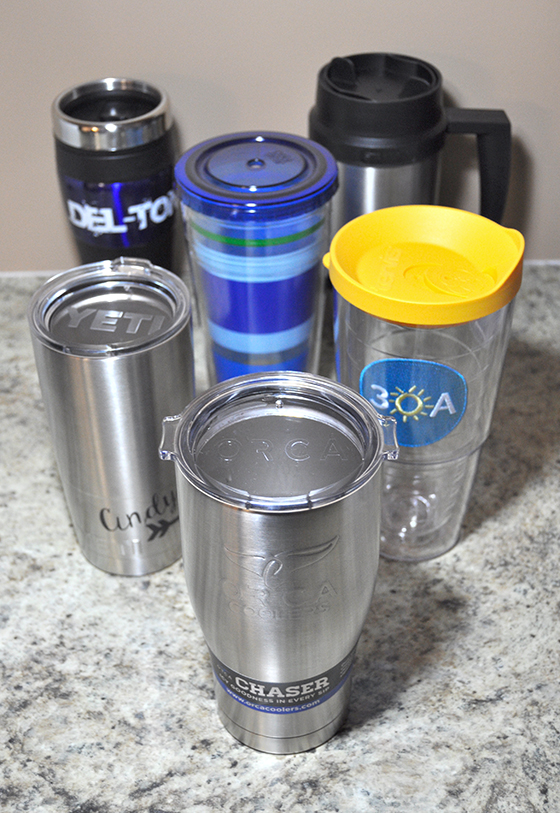 All travel mugs used in Yeti Comparison
